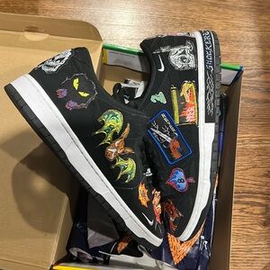 Nike Black Multicolor Graphic Sneakers